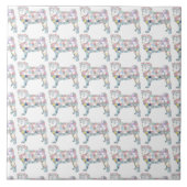 Mopsfliese Fliese (Vorderseite)