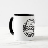 Mopsgesichts-Tasse Tasse (Vorderseite Links)