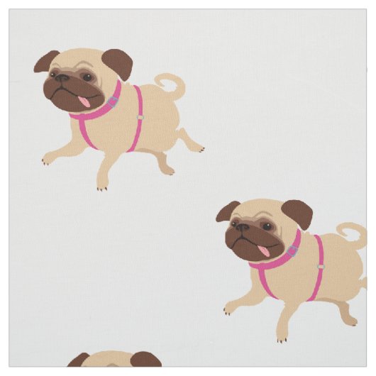 Mopsgewohnheitsgewebe Stoff (Muster)