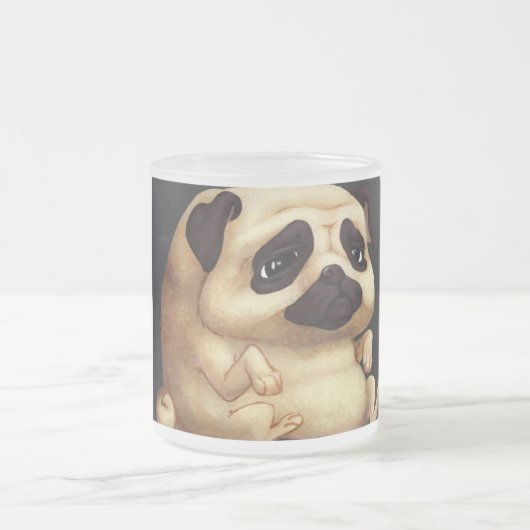 Mopsglas Mattglastasse (Mittel)