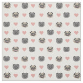 Mopsherz Stoff (Muster)