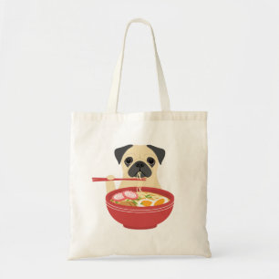 Mopshund Ramen Jumbo-Tasche Tragetasche