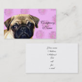 Mopshund Visitenkarte (Vorne/Hinten)