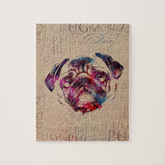 Mopshunddigital-Kunst Puzzle