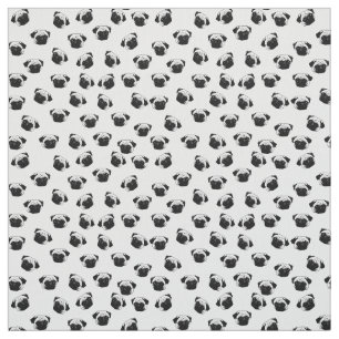 Mopshundemuster Stoff