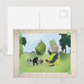 Mopsjunge Postkarte (Vorne/Hinten)
