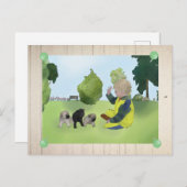 Mopskinder Postkarte (Vorne/Hinten)