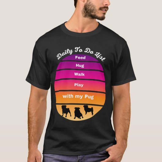 Mopskoga der Liebe T-Shirt (Vorderseite)