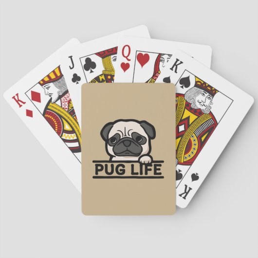 MOPSLLEBEN – für Hardcore-Mops-Fans Spielkarten (Rückseite)