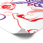 Mopsmuster Poster (Ecke)