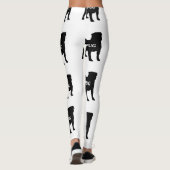 Mopsnamenssilo Leggings (Rückseite)