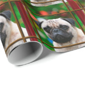 Mopsuhren für Sankt Geschenkpapier (Rolleneckpunkt)