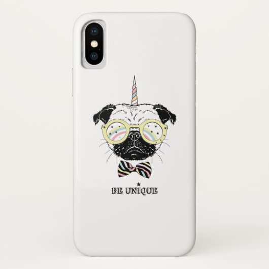 MopsUnicorn | ist einzigartig Case-Mate iPhone Hülle (Rückseite)