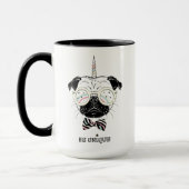 MopsUnicorn | ist einzigartig Tasse (Links)