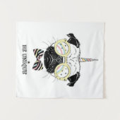 MopsUnicorn | ist einzigartig Wandteppich (Vorderseite (Horizontal))