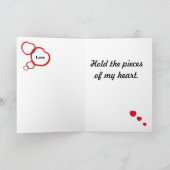 MopsValentine Feiertagskarte (Innenseite)