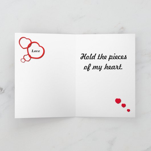 MopsValentine Feiertagskarte (Innenseite)