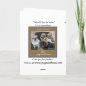 MopsValentine würden Sie meine sein Feiertagskarte (Rückseite)