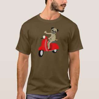 Mopsvespa-Roller T-Shirt