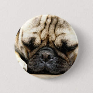 Mopswelpe Button