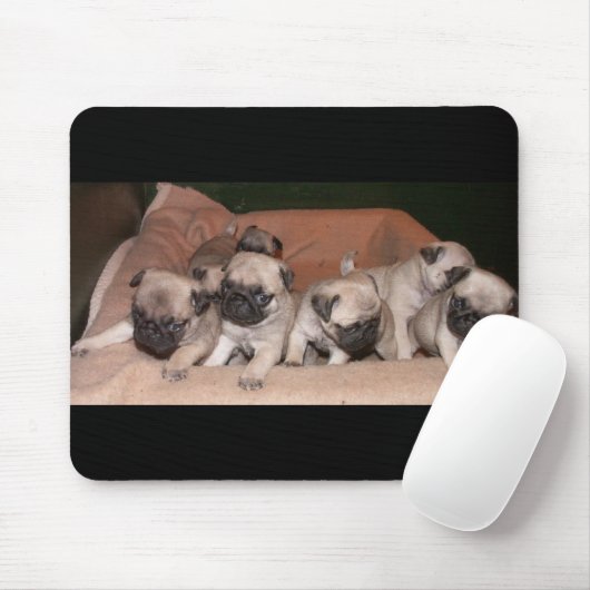 Mopswelpe Mousepad (Mit Mouse)