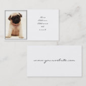 Mopswelpen-Geschäftskarte Visitenkarte (Vorne/Hinten)