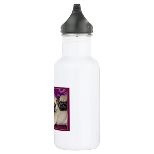 Mopswelpenhund Trinkflasche (Rechts)