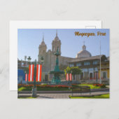 Moquegua, Perú, Plaza de Armas Postkarte (Vorne/Hinten)