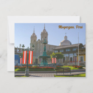 Moquegua, Perú, Plaza de Armas Postkarte