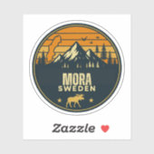 Mora, Schweden Schweden Aufkleber (Blatt)