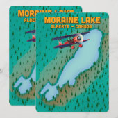 Moraine Lake Alberta Kanada Karte (Vorne/Hinten)