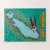 Moraine Lake Alberta Kanada Karte Puzzle (Horizontal)