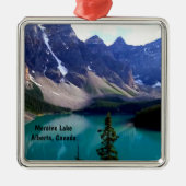 Moraine Lake Alberta Kanada Ornament Aus Metall (Vorne)