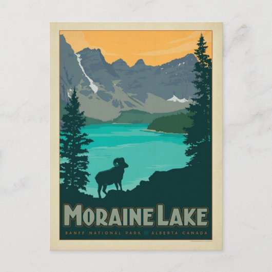 Moraine Lake, Alberta Kanada Postkarte (Vorderseite)