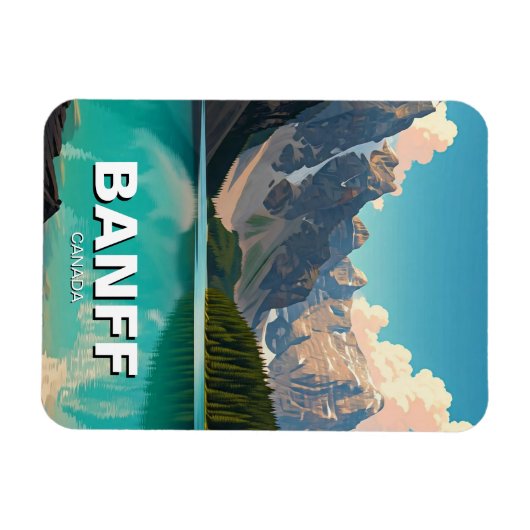 Moraine Lake at Banff National Park Canada Travel Magnet (Horizontal)
