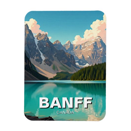 Moraine Lake at Banff National Park Canada Travel Magnet (Vertikal)