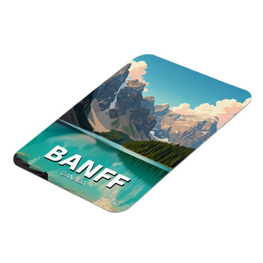 Moraine Lake at Banff National Park Canada Travel Magnet (Linke Seite)