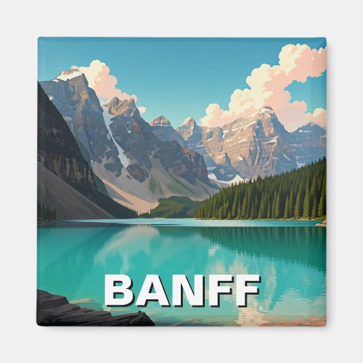 Moraine Lake at Banff National Park Canada Travel Magnet (Vorne)
