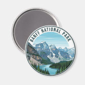 Moraine Lake at Banff National Park Canada Travel Magnet (Vorderseite/Rückseite)
