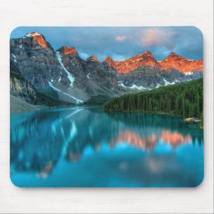 Moraine Lake at Sunset Mousepad