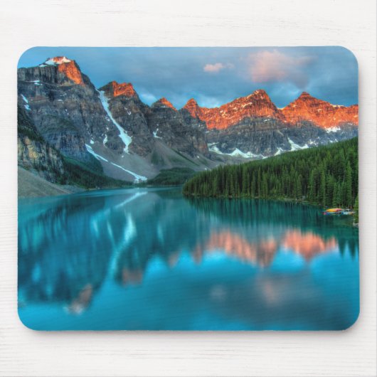 Moraine Lake at Sunset Mousepad (Vorne)