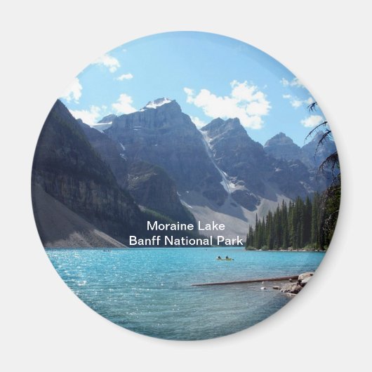 Moraine Lake, Banff National Park, Alberta, Kanada Magnet (Vorne)