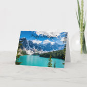 Moraine Lake, Banff National Park Card Karte (Vorderseite)