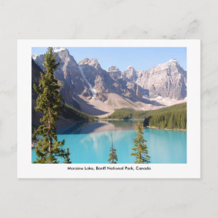 Moraine Lake / Banff National Park, Kanada. Postkarte