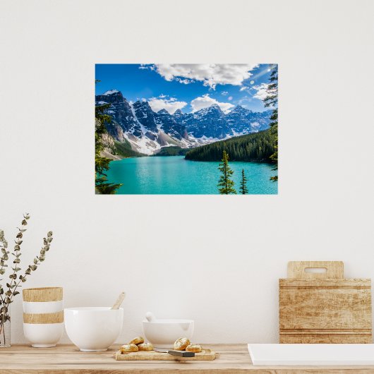 Moraine Lake, Banff National Park Poster (Küche)