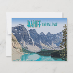 Moraine Lake Banff Nationalpark Kanada Flachkarte