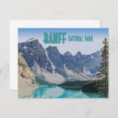 Moraine Lake Banff Nationalpark Kanada Flat Card (Vorne/Hinten)