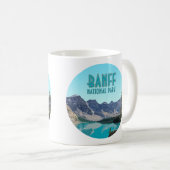 Moraine Lake Banff Nationalpark Kanada Vintag Kaffeetasse (VorderseiteRechts)