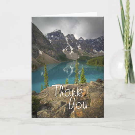 Moraine Lake Canada Dankeskarte (Vorderseite)