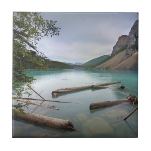 Moraine Lake Canada Fliese (Vorderseite)